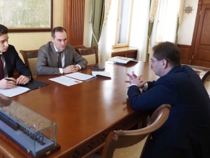 Артём Здунов провел встречу с новым руководителем Саранского телевизионного завода Александром Долбневым