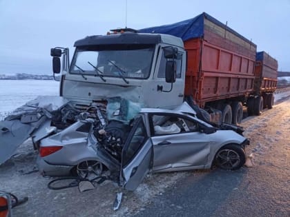 В Мордовии фура раздавила легковушку: двое погибших (18+)