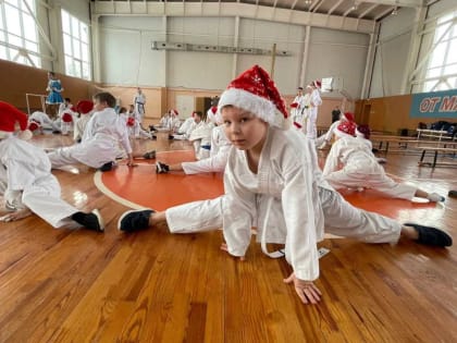 В Рузаевке юные каратисты сразились в новогодней эстафете