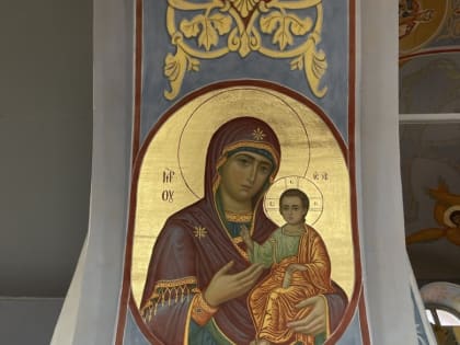 Продолжается роспись храма Казанской иконы Божией Матери в Ромоданове