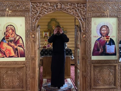 Архипастырь совершил Пассию Божественным Страстям Христовым в храме Новомучеников и Исповедников Российских г.Ардатова