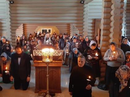 Покаянный канон Андрея Критского в храме Новомучеников и Исповедников Российских г.Ардатова