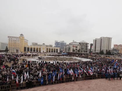 «Нас – 89 регионов»: на митинг- концерт в Саранске пришли около 5 тысяч человек