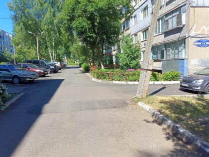 В Пролетарском районе г.о. Саранск благоустроена дворовая территория в рамках муниципальной программы «Ремонт дворовых территорий и междворовых пространств»