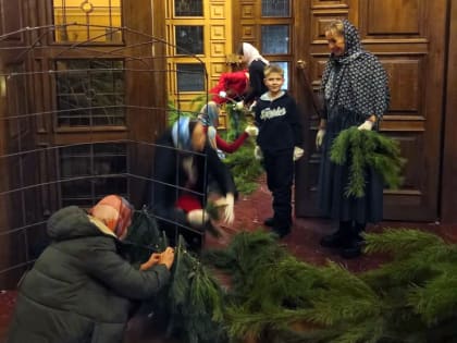 В храмах епархии идет подготовка к Светлому празднику Рождества Христова