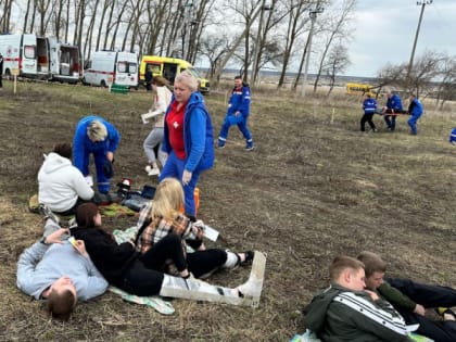 Медики Мордовии поучаствовали в учениях с условным взрывом и сотней пострадавших