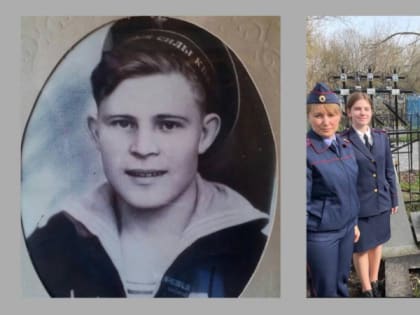 Следователи и кадеты навели порядок на могиле героя ВОВ