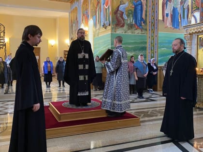 Пятница 1-й седмицы Великого поста, Литургия Преждеосвященных Даров в Андреевском кафедральном соборе п.Атяшево