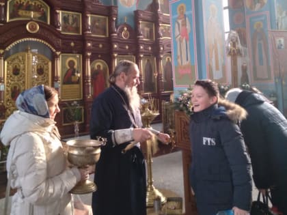Крещенский Сочельник в Благовещенском приходе п.Комсомольский Чамзинского района