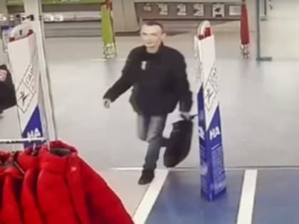 Полиция Саранска ищет мужчину, который обокрал спортивный магазин на улице Гагарина 