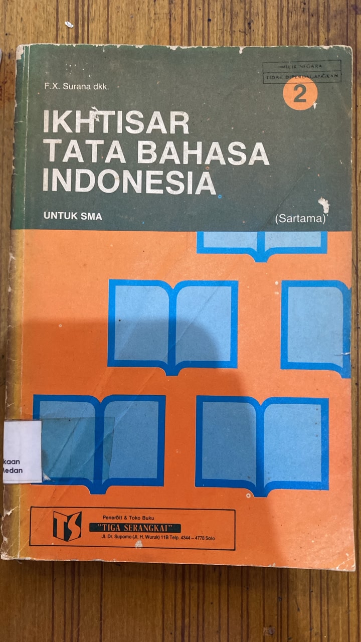 Cover Ikhtisar tata bahasa indonesia