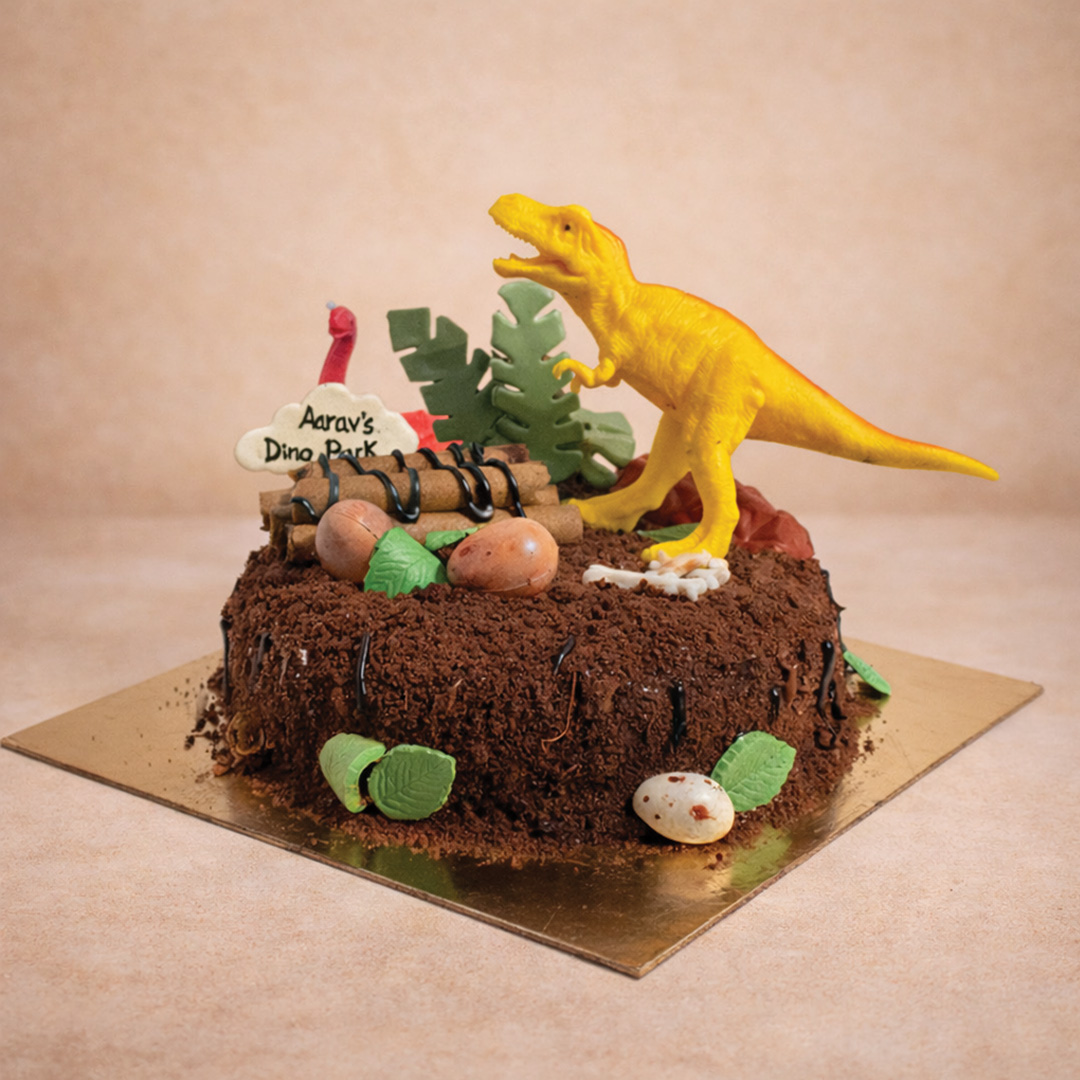 Dino Theme Cake