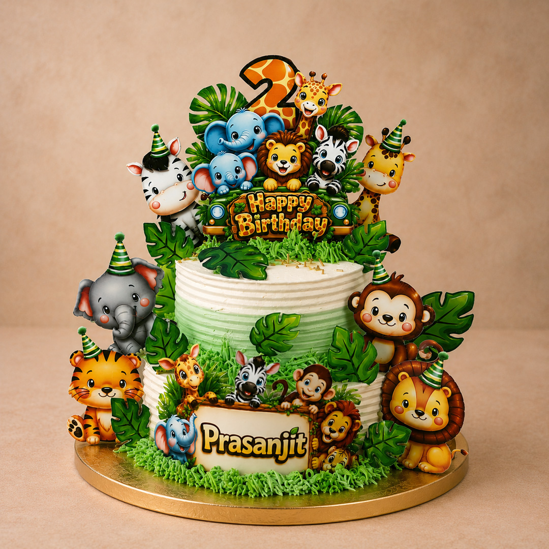 Jungle Theme Cake