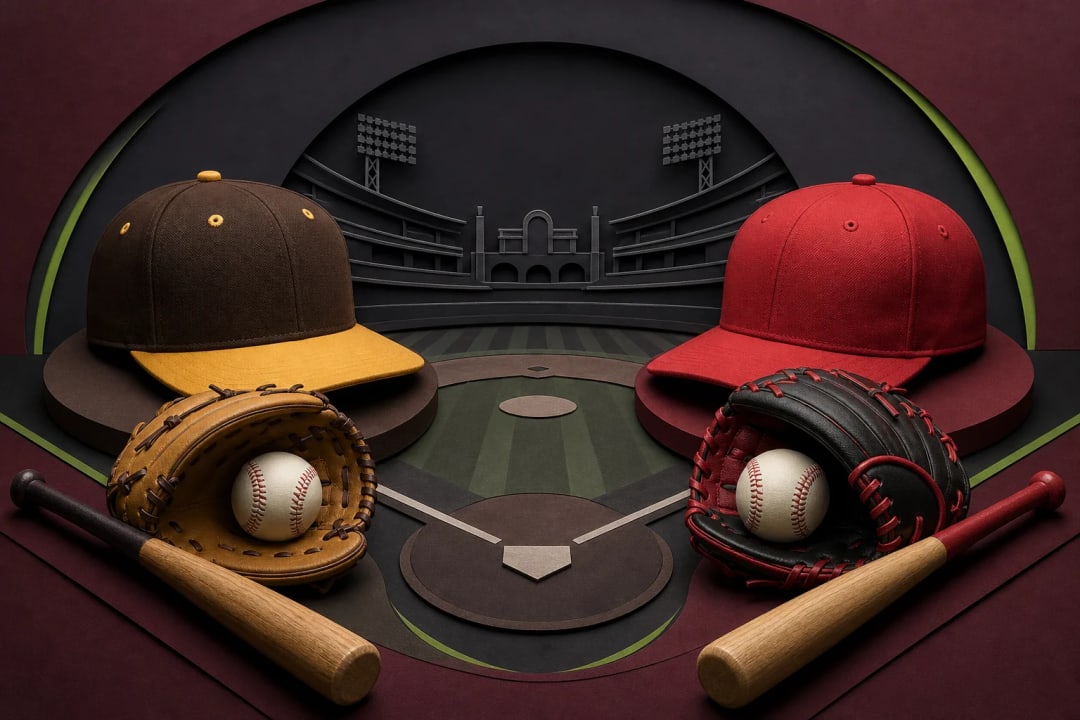 AI-generated editorial illustration for the forecast: San Diego Padres vs. Cincinnati Reds