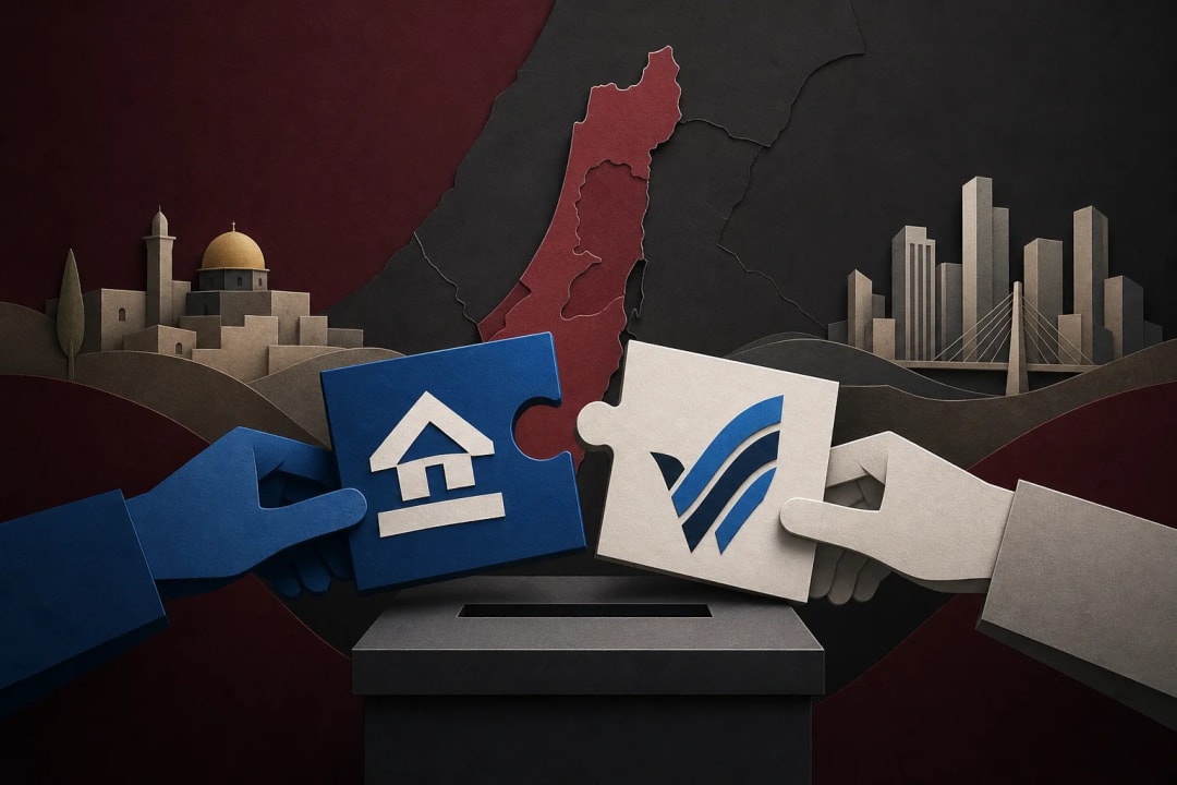 AI-generated editorial illustration for the forecast: Israel Election: Zionist Home & Yashar Run on Same List?