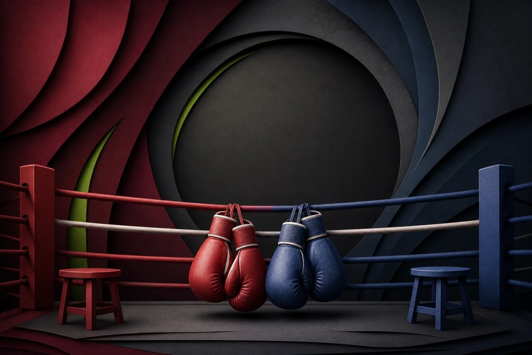 AI-generated editorial illustration for the forecast: Zuffa Boxing: Garcia vs. Benn (Welterweight, Main)