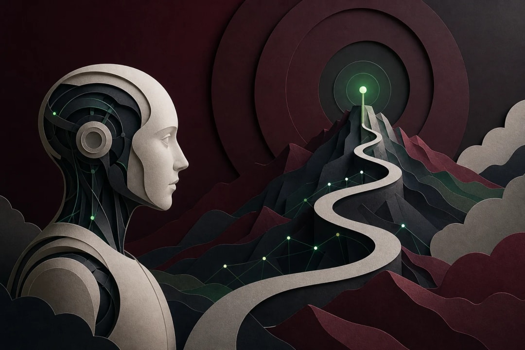 AI-generated editorial illustration for the forecast: Will any AI model reach 1520 Overall Arena Score by September 30, 2026?