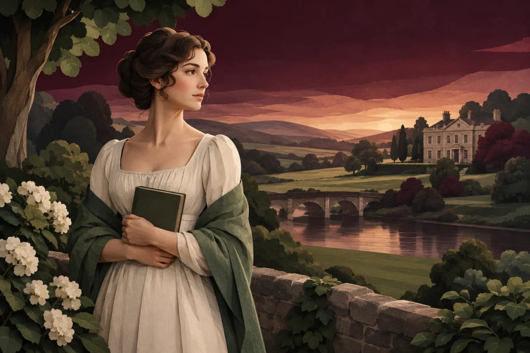 AI-generated editorial illustration for the forecast: Will "Sense and Sensibility" score at least 85 on the Rotten Tomatoes Tomatometer?
