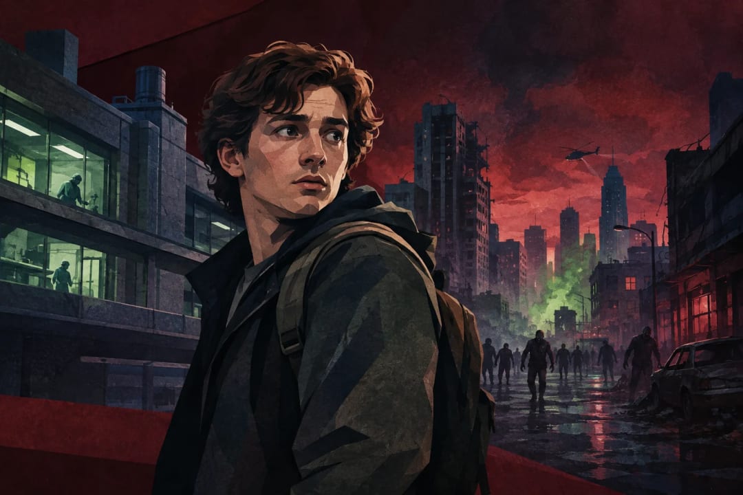 AI-generated editorial illustration for the forecast: Will the total domestic gross for Resident Evil be less than 150m by October 31?
