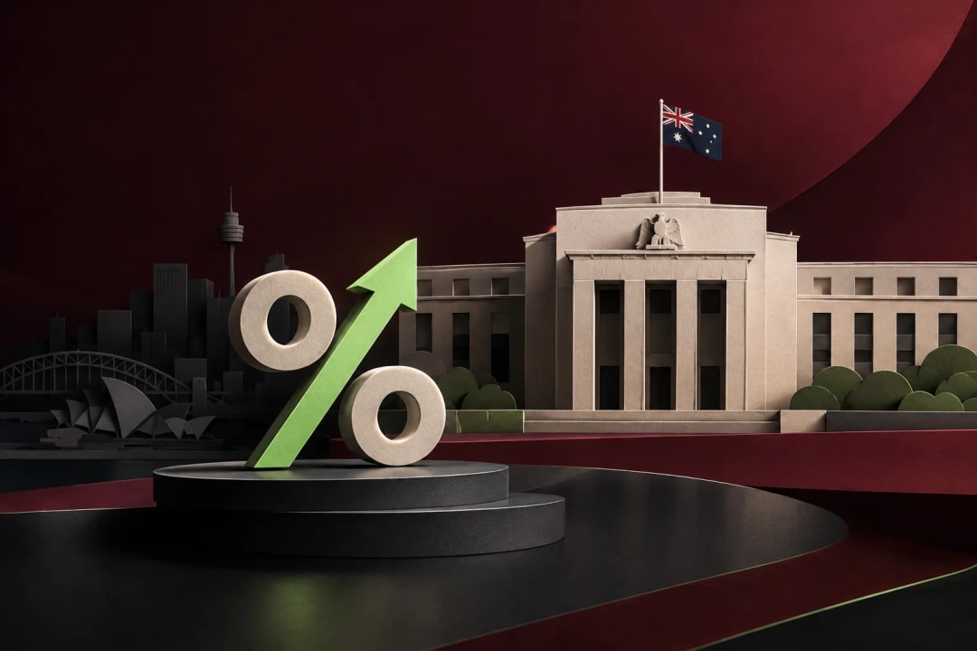AI-generated editorial illustration for the forecast: Reserve Bank of Australia increases interest rates by 25 bps at the November 2026 meeting?