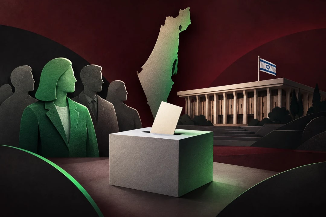 AI-generated editorial illustration for the forecast: Will Together win the third-most seats in the 2026 Israeli legislative election?