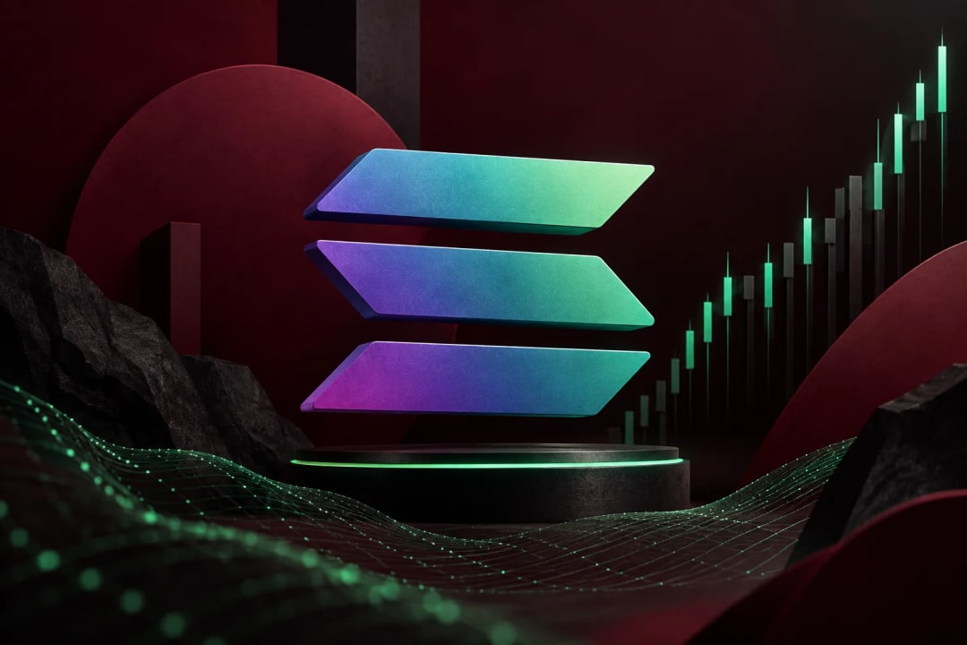 AI-generated editorial illustration for the forecast: Will the price of Solana be above $95 on October 23?