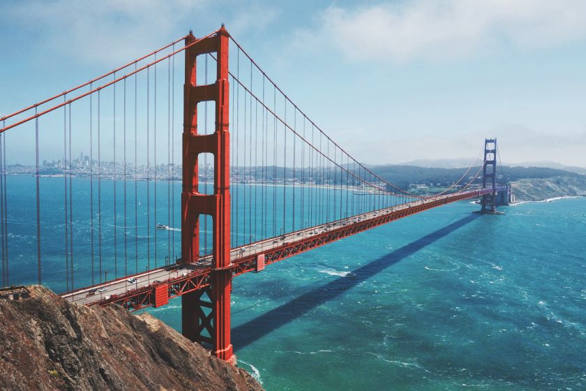 Golden Gate bridge in San Fransisco