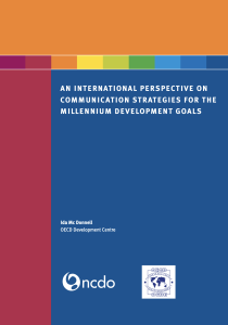 An International Perspective on Communication Strategies for the Millennium Development Goals