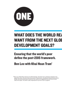 What Does the World Really Want from the Next Global Development Goals?