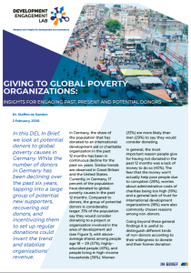 In Brief 2: Giving to Global Poverty Organisations in Germany