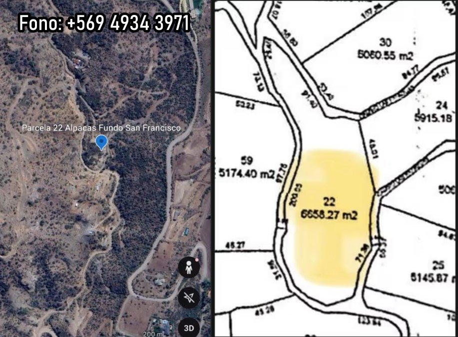 Terreno fundo San Francisco, 6.658 m2
