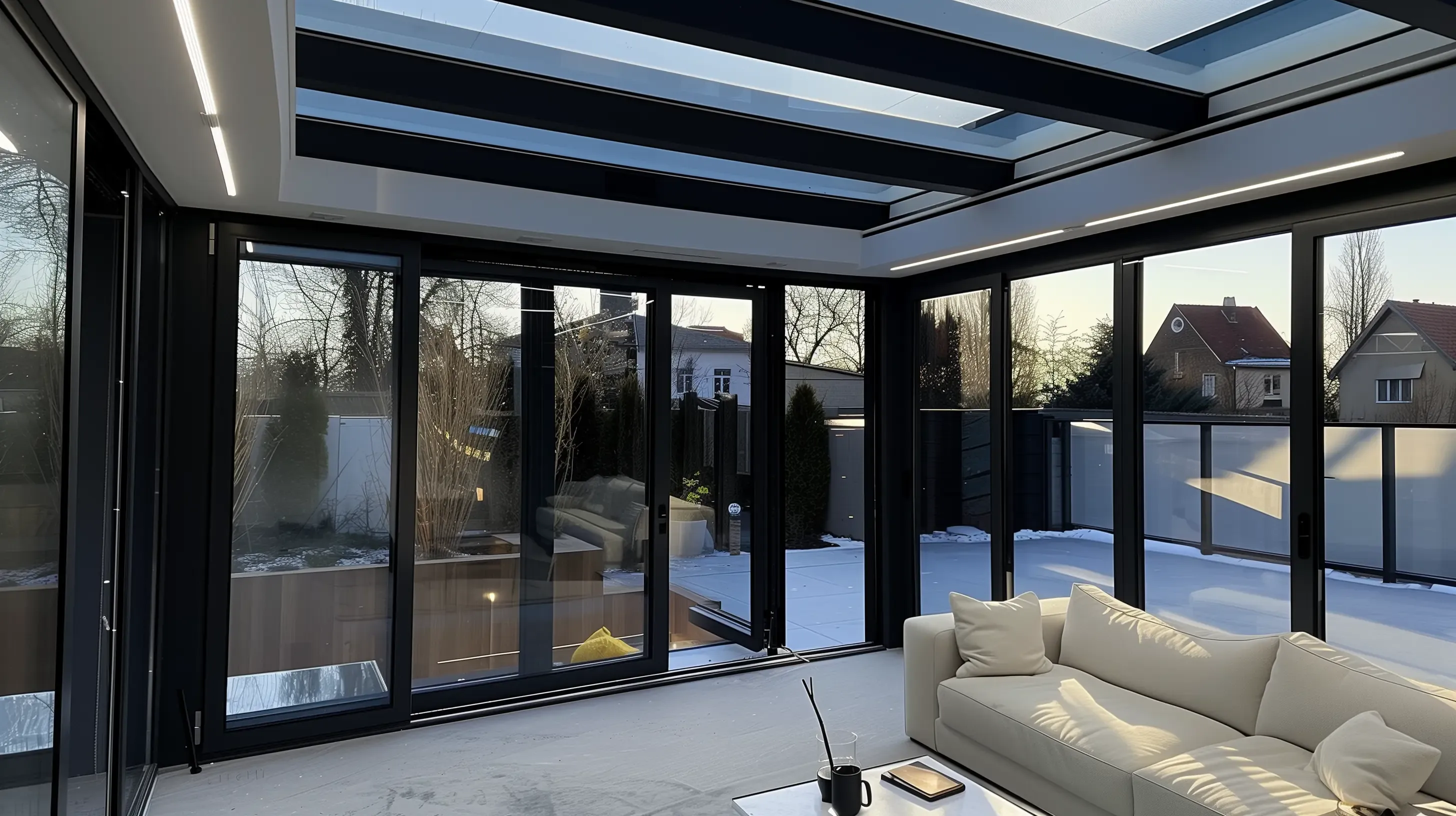 Ogród zimowy Residence Home Extension oświetlenie led