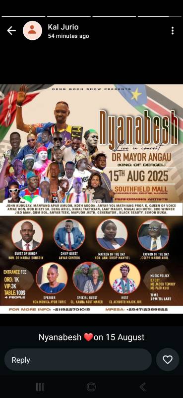 Nyanabesh live concert  Ticket