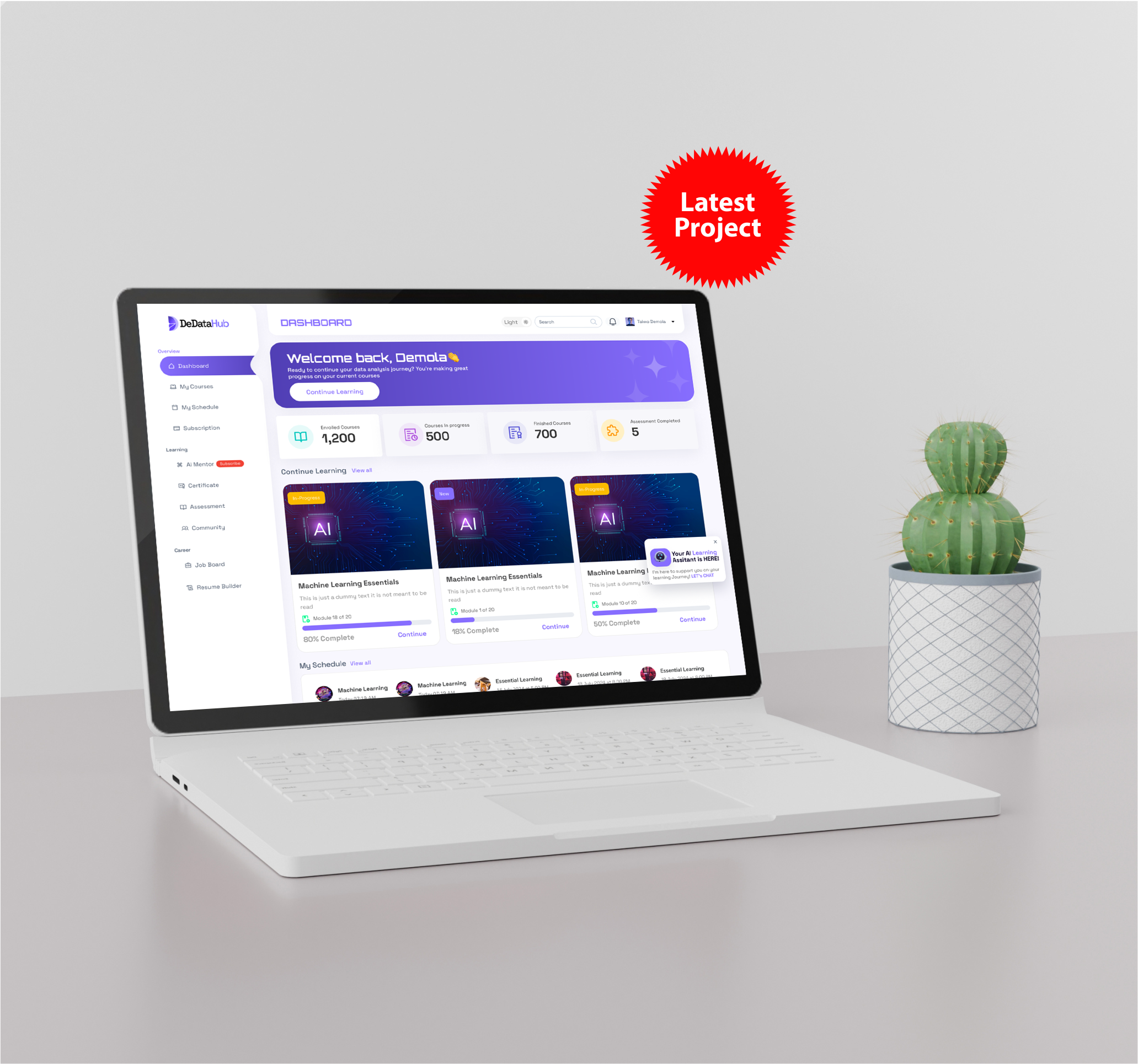 DeDataHub Learning Management System (LMS)
