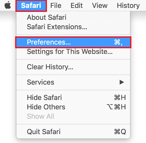 apple safari proxy settings