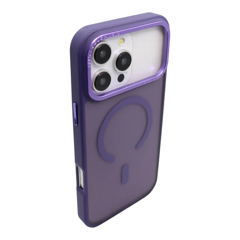 Case Iphone Ahumado con Magsafe carga inalambrica Morado - vista 1