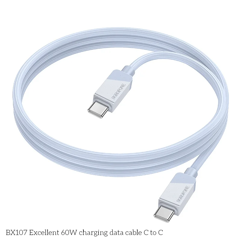 Cable de Carga Rápida USB-C a USB-C 60W – 1 m - vista 1