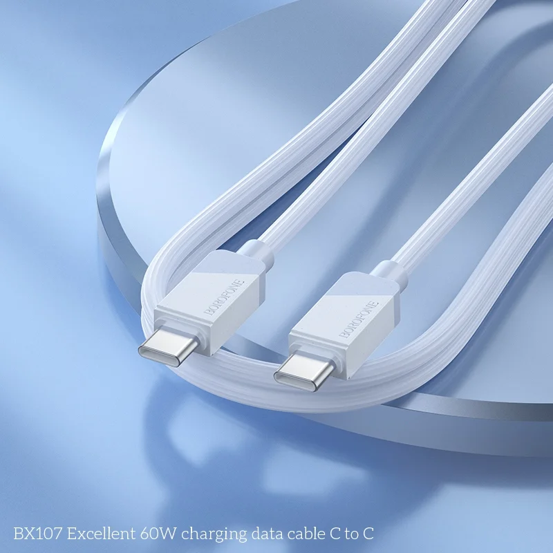 Cable de Carga Rápida USB-C a USB-C 60W – 1 m - vista 4