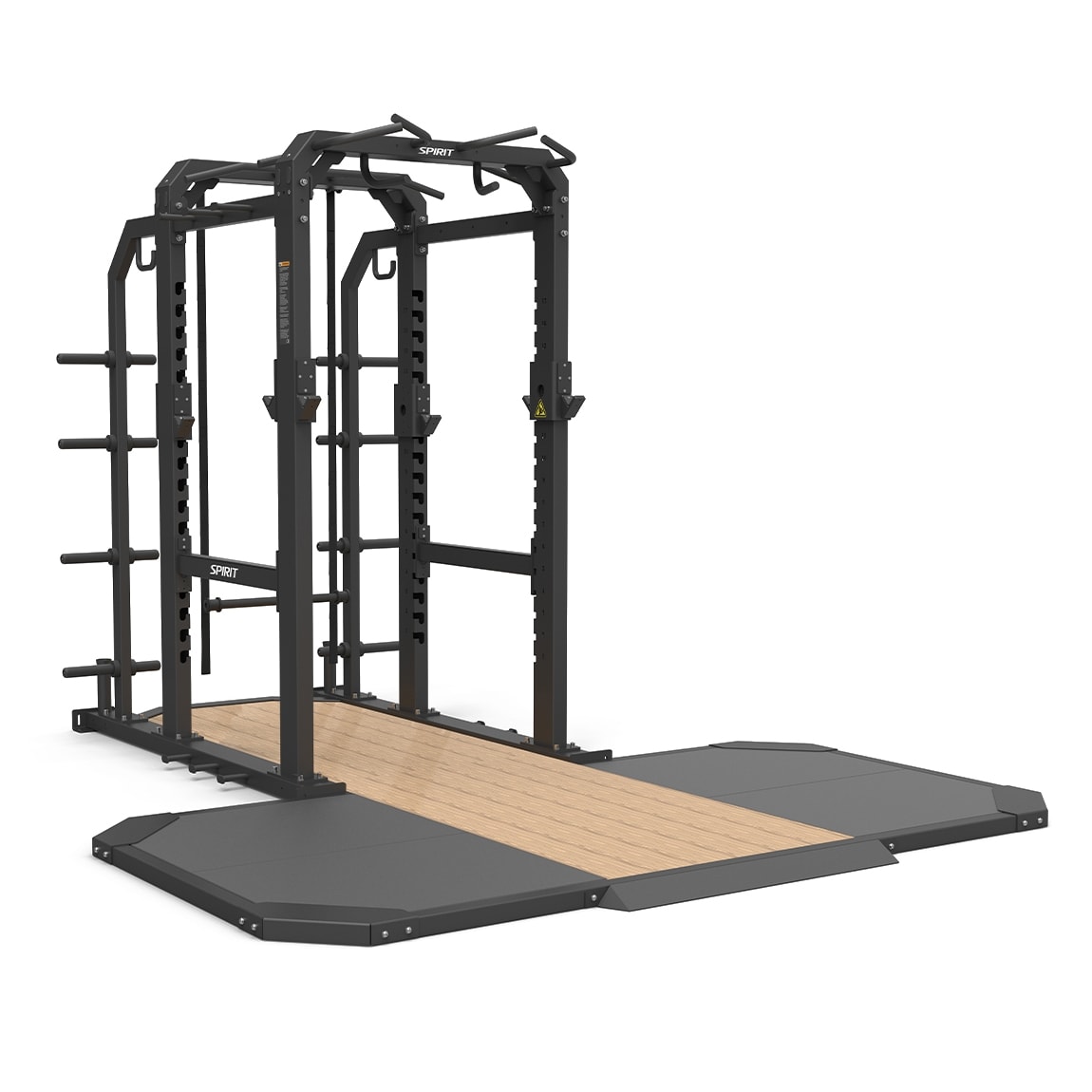 Axox Fitness Commercial Power Rack with Integrated Lifting Platform - Image 3