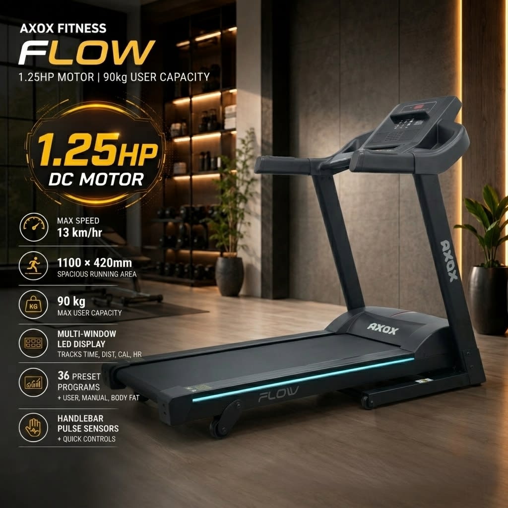 Axox Fitness Flow Treadmill - Image 6