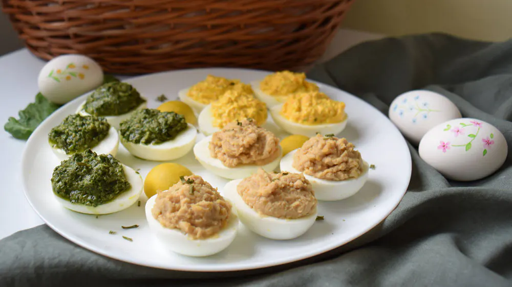 Punjena jaja s tri nadjeva