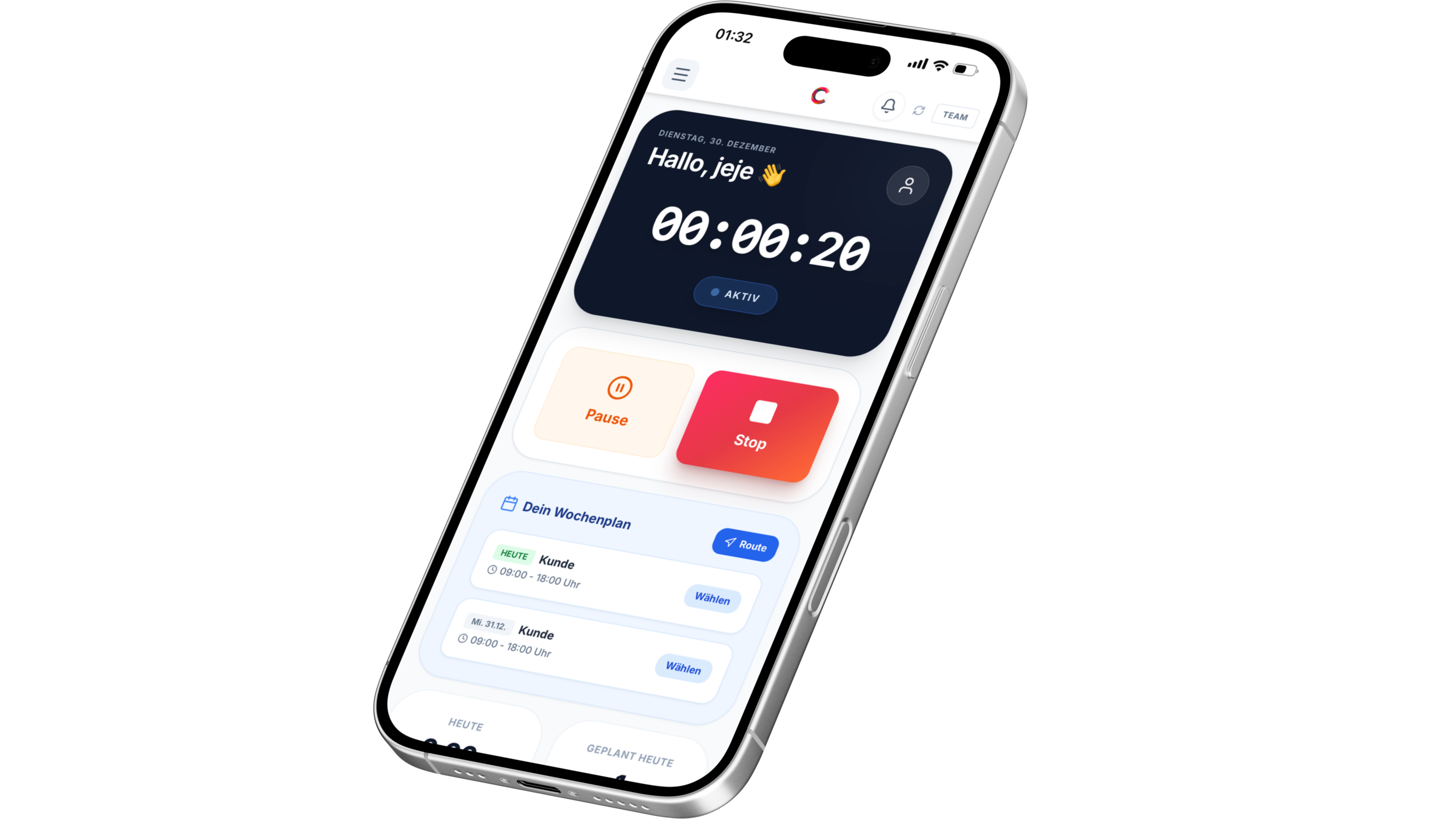 Crewly Zeiterfassung