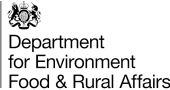 Logo for the UK Government Department for Environment Food and Rural Affairs