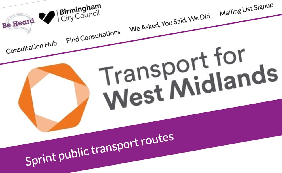 'screenshot of 'Transport for West Midlands, UK