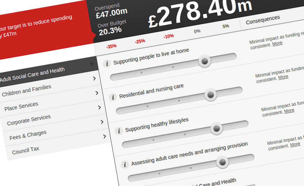 'screenshot of 'Cheshire West and Chester Council, UK