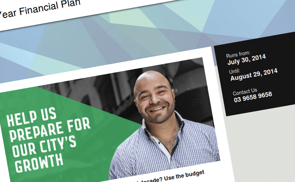 'screenshot of 'City of Melbourne, AU