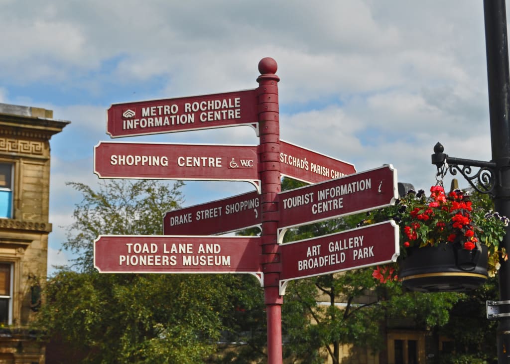 a rochdale multi-way sign