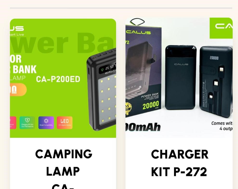 Chargeur portable Calus à charge rapide