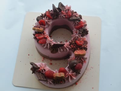 Number nine (9) — Raw vegan cakes (Numbers) — gluten-free, dairy-free, no refined sugar — Delicii Sănătoase Cluj