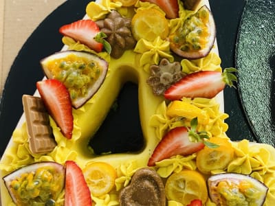 Cifra patru (4) — Torturi raw vegan (Cifre) — fără gluten, fără lactoză, fără zahăr rafinat — Delicii Sănătoase Cluj